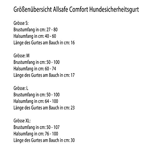 Hundesicherheitsgurte Allsafe Comfort Gr. L