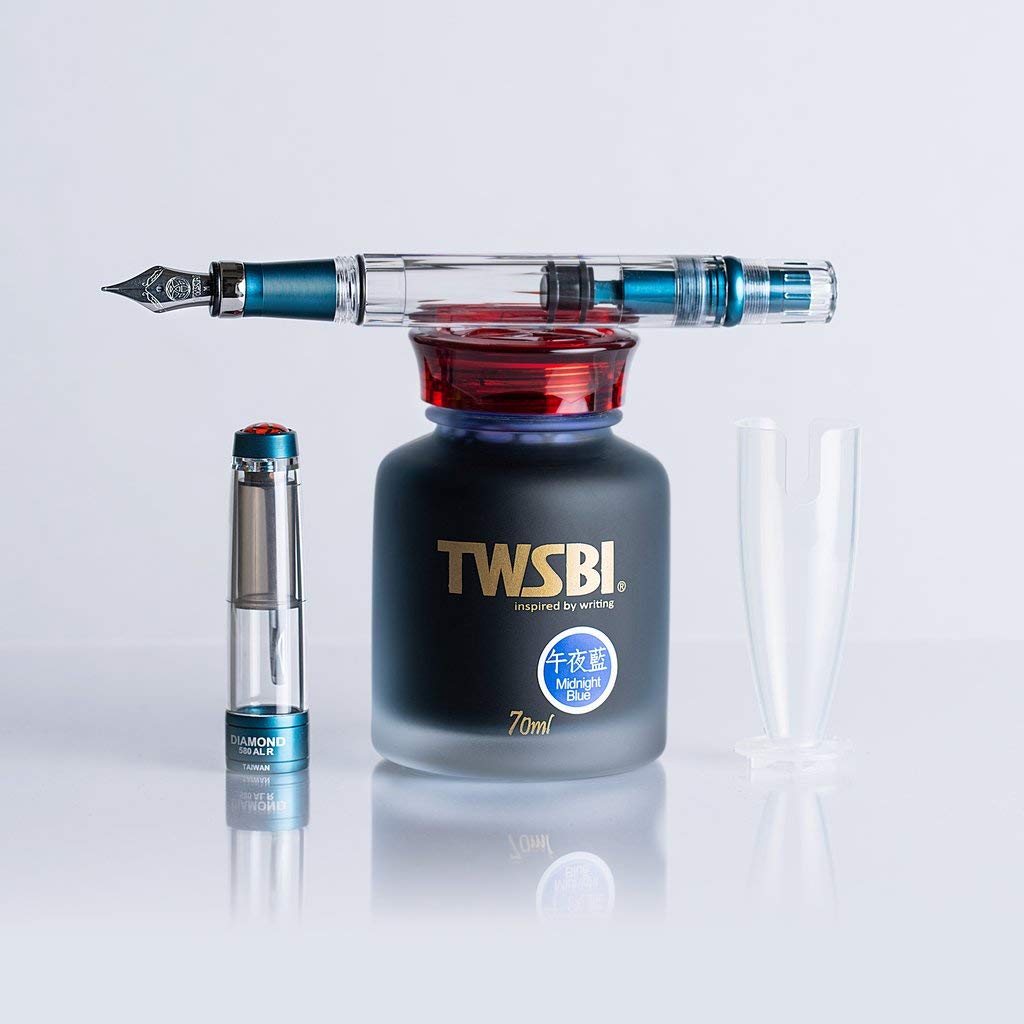Twsbi Diamond 580AL R Prussian Blue Pen M - Special Edition Graphic Pen