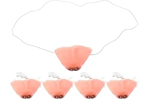 5 Pcs Dog Nose Costume Props Simulation Animal Nose with Elastic Band...