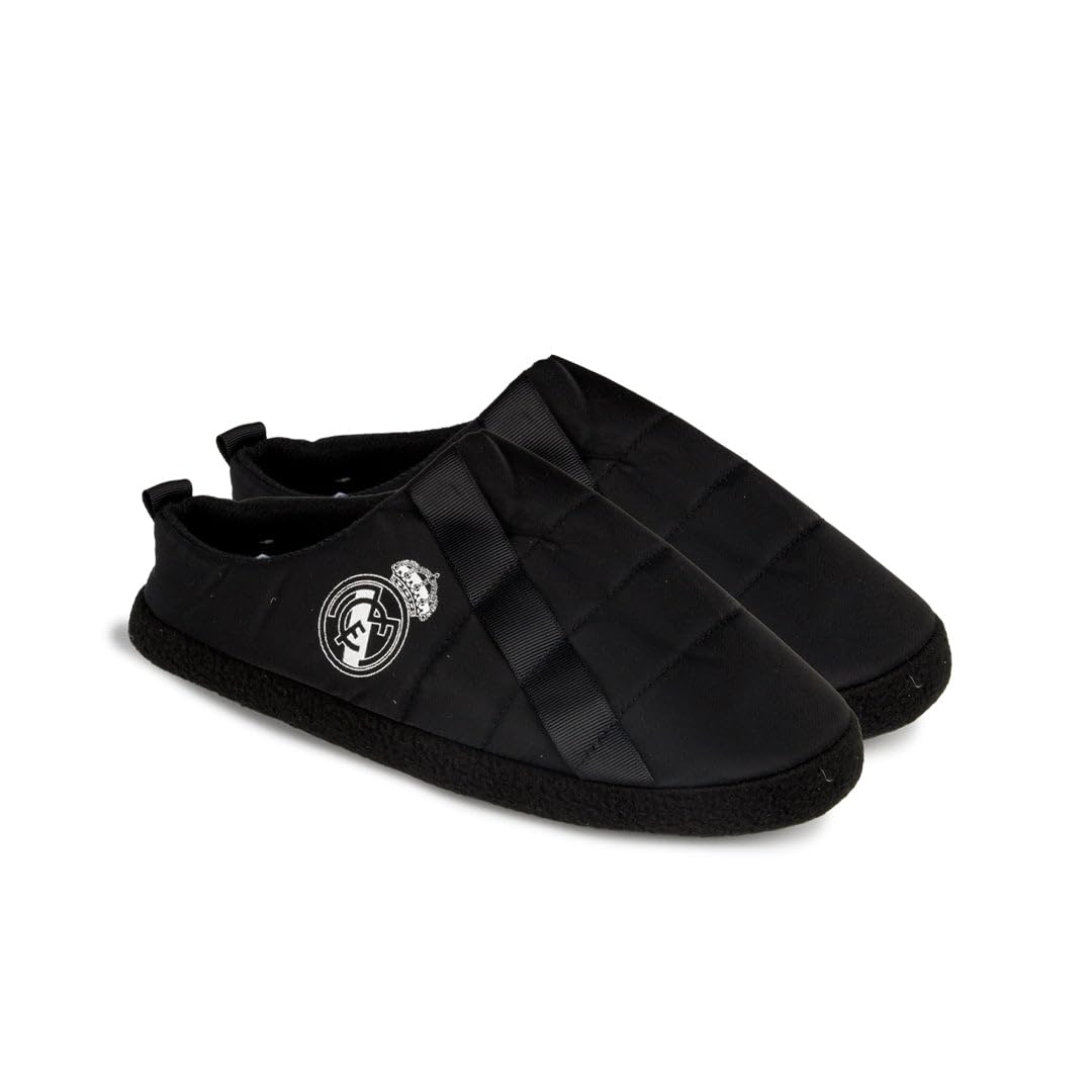 MARPEN SLIPPERS, Zapatillas Real Madrid CF Oficiales Licenciadas Acolchadas para Hombre o Mujer, Zapatillas de Casa y Viaje