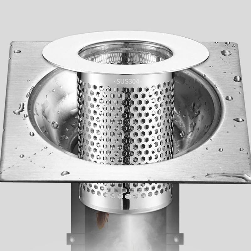 Colador para desagüe de lavabo con filtro y tapón corto miniatura 3