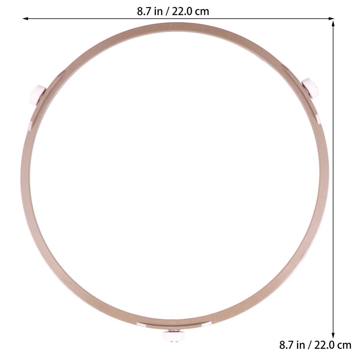 YARNOW Mikrowelle Drehring 22cm Durchmesser 1,4cm Rad Universal Mikrowelle Drehteller Glasteller Halter Plattenspieler Ring Stützring Mikrowellen Ersatzteil Zubehör 2 Stück