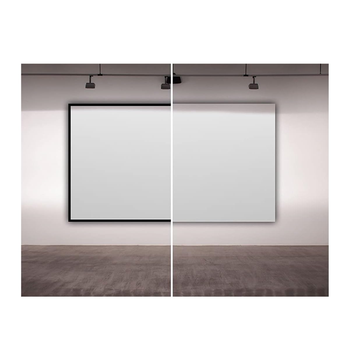 schermo pieghevole Schermo per proiettore Home Cinema Proiezione morbida con cornice fissa(120inch)
