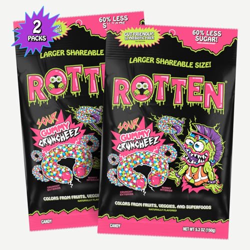 Rotten Sour Gummy Cruncheez - Low Sugar