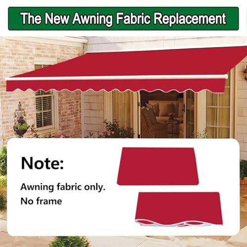 Auvent de rechange polyester store banne extérieur rétractable 3x2.5m - 3
