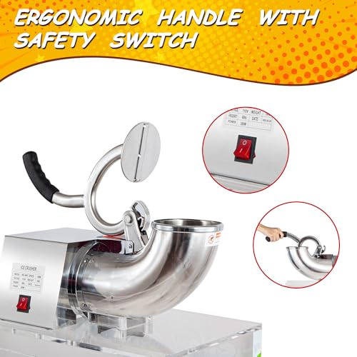 Commercial Snow Cone Machine Stainless