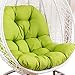 Coussin pour Fauteuil Suspendu Oeuf, Impermeable Lavable Coussin de Chaise Suspendue Exterieur, 120x90 éPais Impermeable Quatre Saisons Coussins pour Hamac Suspendu de JardinGreen Yadlan