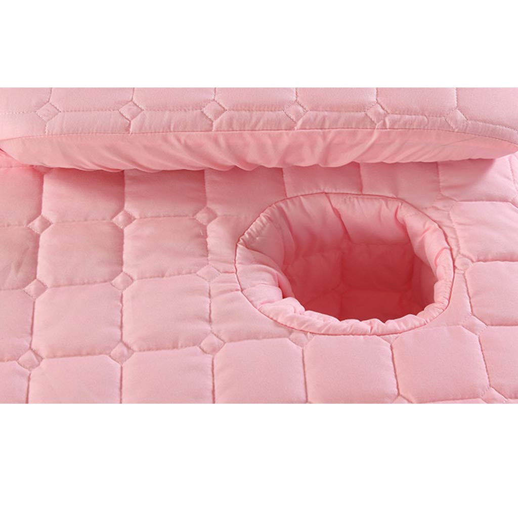 Flameer Solid Color Massage Table Skirt Beauty Facial Bed Bedding Linen Valance Sheet Cover with 21inch Drop Bedskirt - Pink-190x80cm, as described : Beauty & Personal Care
