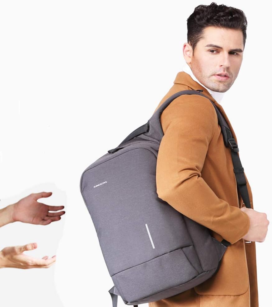 Best Cyber Monday 🔥 Safty Anti-Theft Laptop Backpack,Vere Gloria Travel Laptop Daypack with USB Charging Port Anti Theft Bag Water Resistant Daily Use (Deep-Grey(15.6)) Super Cheap 🛒 Safty Anti-Theft Laptop Backpack,Vere Gloria Travel Laptop Daypack with USB Charging Port Anti Theft Bag Water Resistant Daily Use (Deep-Grey(15.6))