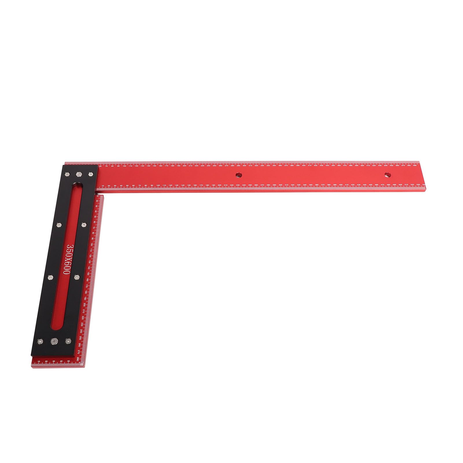 Herramienta de Regla de Carpintería en Forma de L de Aleación de Aluminio, Escuadra de Marco de Escala Precisa, Escuadra de Carpintero, Regla de ángulo Recto, Regla en Forma de L