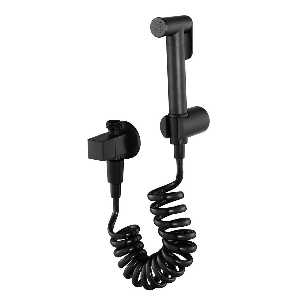 AMYD Toilet Spray Gun,Exposed Toilet Wall Mounted Thermostatic Mixer Valve Bath Handheld Bidet Sprayer Shower Head Douche Kit Set(All Bronze)