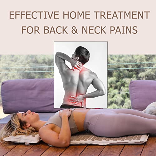 Acupressure Mat and Pillow Set with Hot/Cold Gel Pack - FSA/HSA Eligible Acupuncture Mat for Back, Neck, Head Pain, Relieve Sciatica, and Aches at Pressure Points - Natural Sleeping Aid by DoSensePro - Image 3