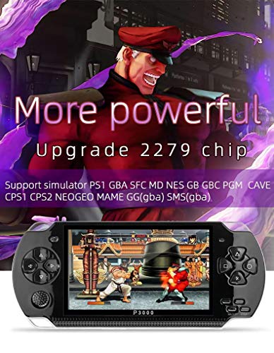 4.3 Inch 8GB Handheld LCD Portable Game Console, Built-in More Than 1200 Real Video Games, Used for Gba / Gbc / SFC /Fc / SMD Games Mp3 / Mp4 / Mp5 / DV / DC. Best Gifts for Children Adults
