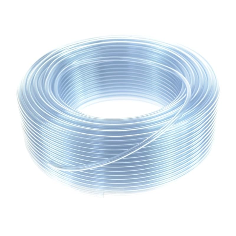 Clear Multipurpose Hose PVC Flexible Tube - Fish Tank Pipe - Aquarium Tank Air Line. (Internal Diameter - 12mm / Length - 8m)