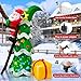 7ft Christmas Inflatables Outdoor Decorations, Christmas Blow up Santa Claus with Tree Built-in Rotating Colorful LED Lights, Xmas Holiday Party Indoor Outdoor Décor for Yard Lawn Garden