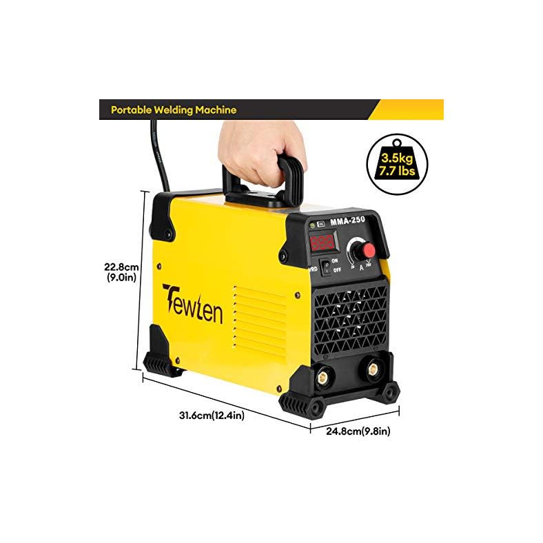 250A 110/220V ARC Welding Machine Kit, TEWLEN Stick Welder VRD Hot Start Inverter Welder Dual