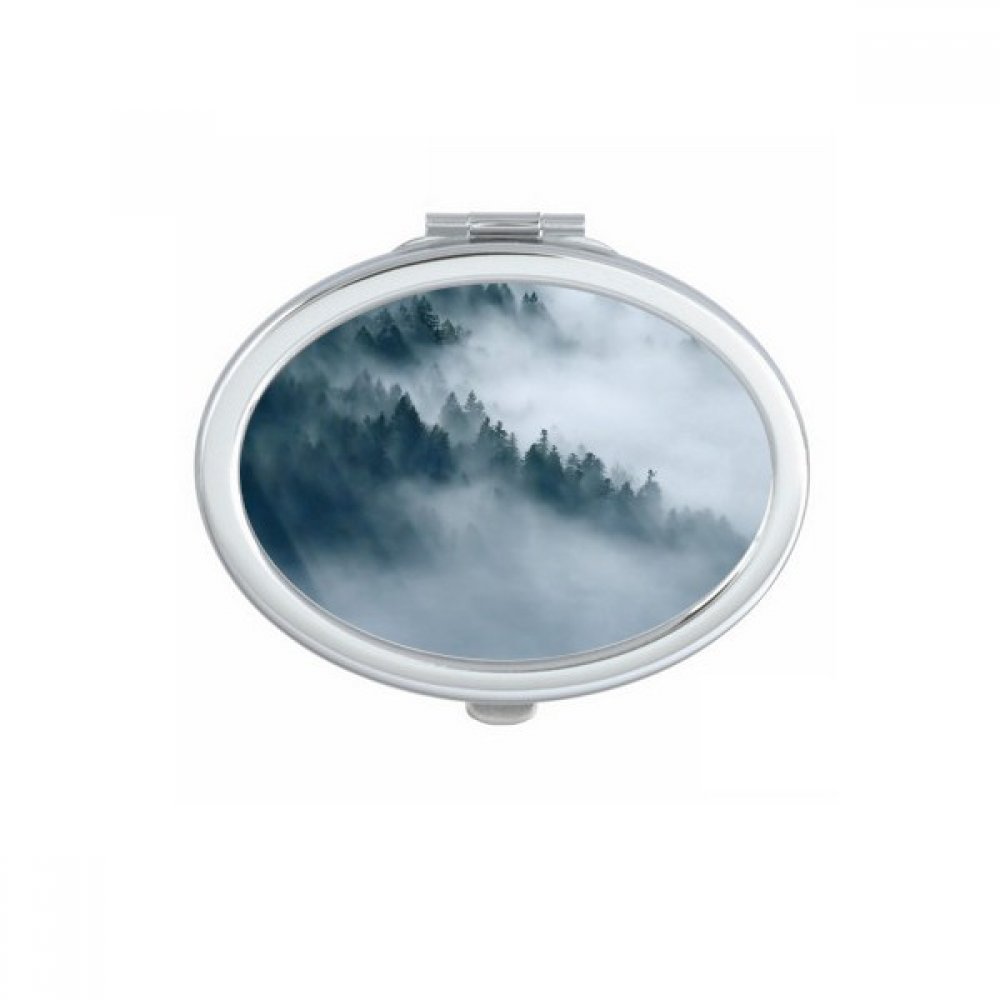 Miroir compact portable pour retouches maquillage sans encombre petit miroir ovale