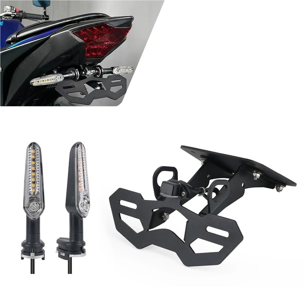 Wspornik tablicy rejestracyjnej LED płynące kierunkowskazy pasują do Yamaha(LED Turn Signal)