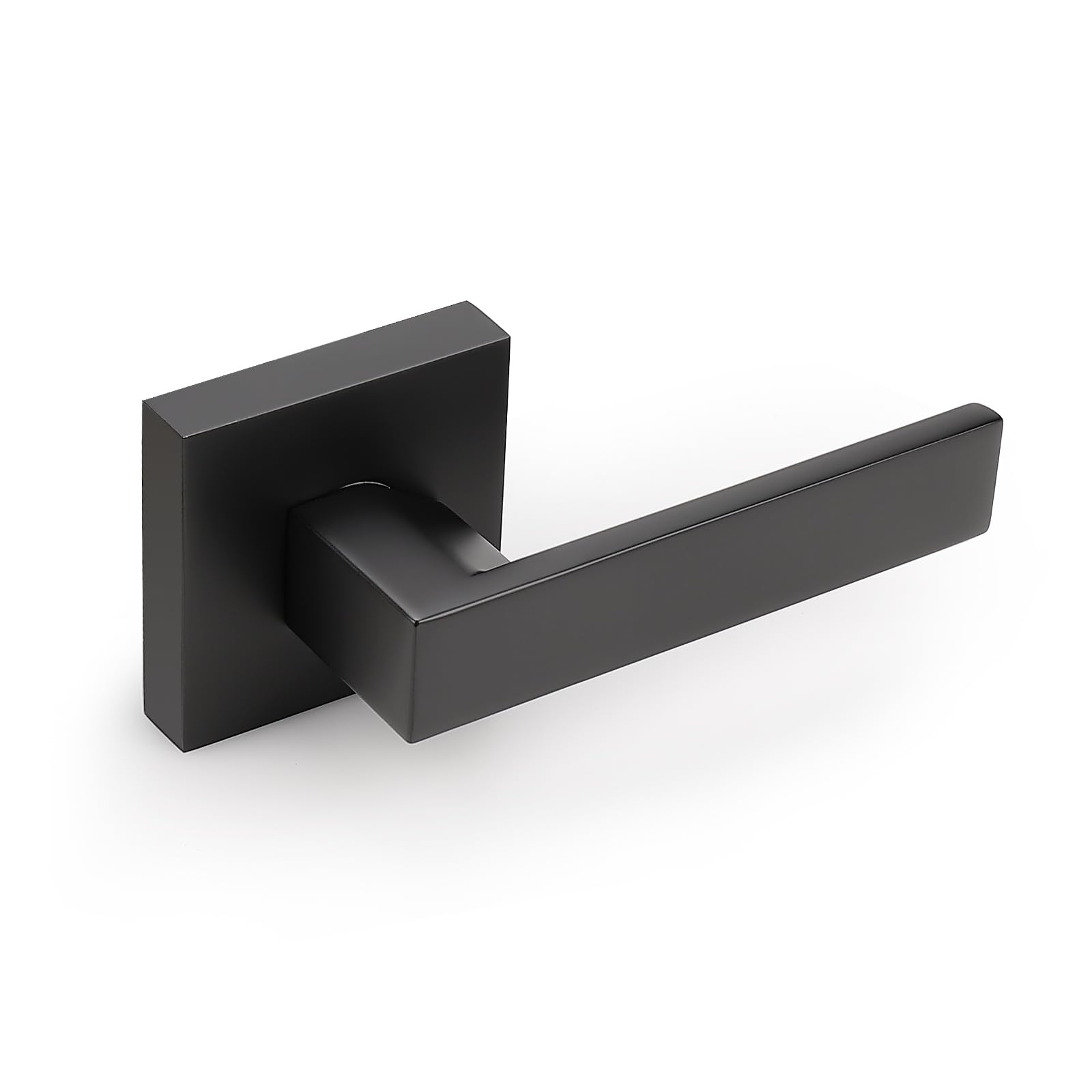 KNOBWELL Matte Black Privacy Door Knobs - Lock Included -17