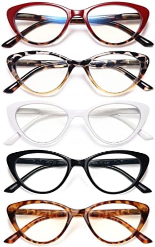 EYEURL Cat Eye Reading Glasses For Women - Blue Light Blocking Readers In Oprah's Favorite Style