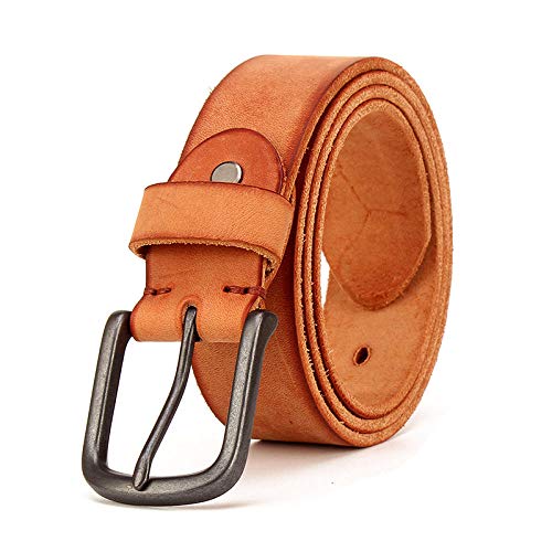 Ceinture d'hommes en cuir fait main style vieux cowboy sauvage 120cm