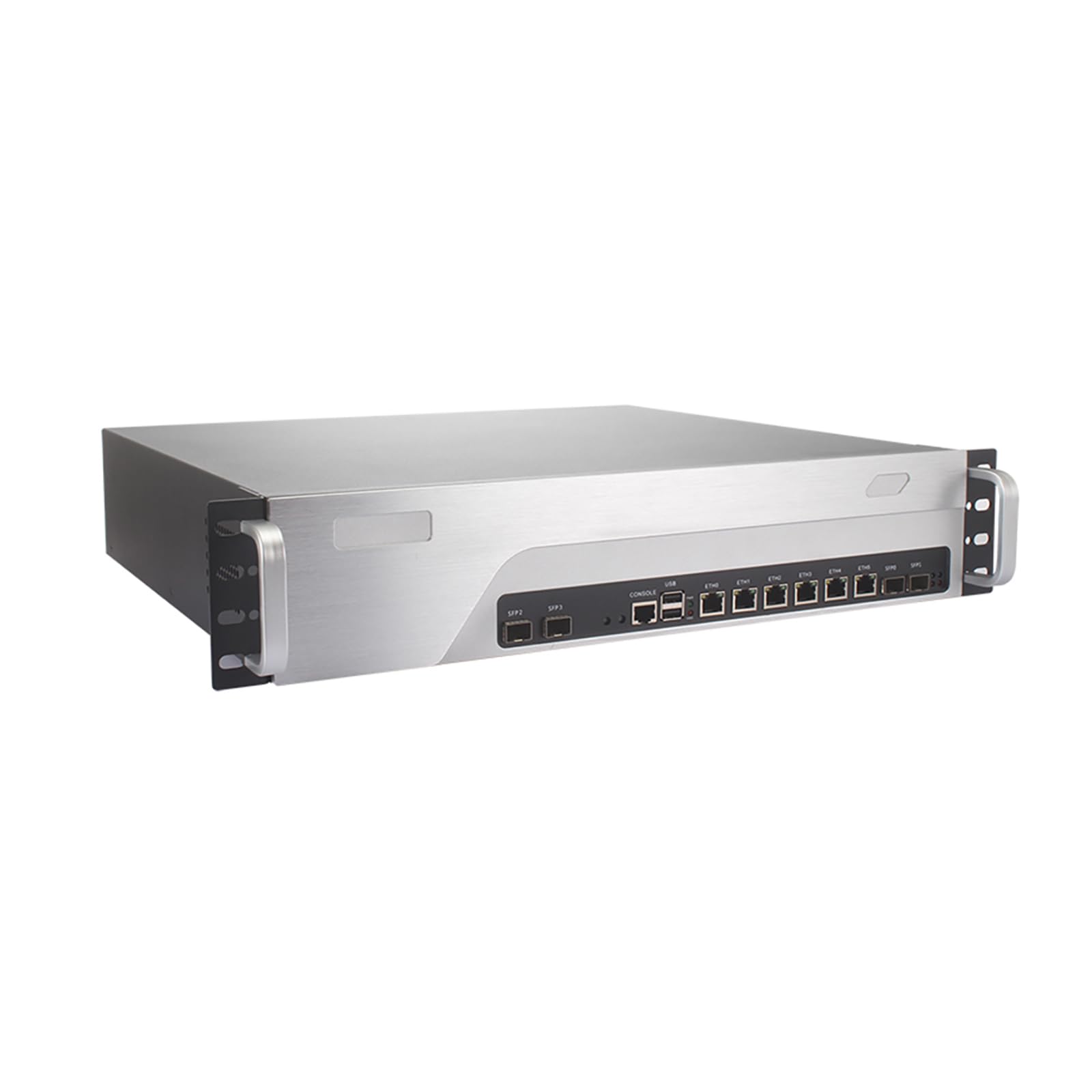 2U Cabinet Firewall Appliance 10GbE, PFsense, Mikrotik, OPNsense, Untangle, VPN, Network Rackmount Router PC, I3 4160, RS13, 6 x 2.5G LAN, 4 x SFP+ 82599, 0 RAM, 0 Storage, Barebone No System