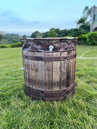 KMJETNIVY Rain Barrel Anti-Collapse Collapsible Rainwater Collection System,Portable Water Storage Tank,Garden Water Catcher