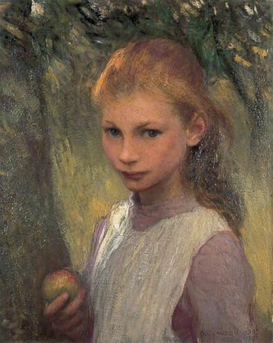 Poster Il Bambino Timido Sir George Clausen pour décoration de salon