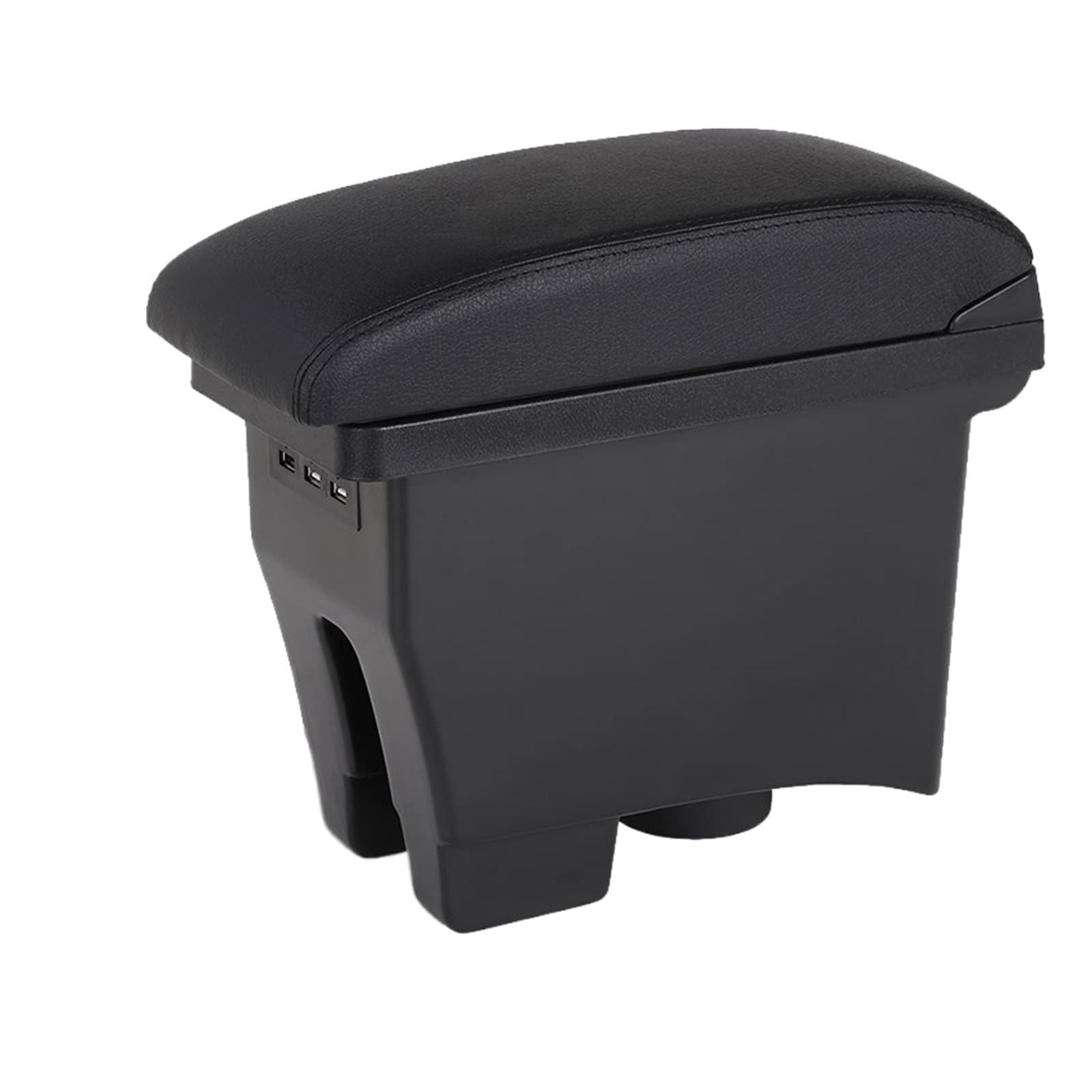 For VW For POLO Mk5 6R For Vento 2012-2018 Car Armrest Box Center Storage Box Car Accessories Retrofit(A2 Black leather)