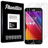 PHONILLICO [Pack de 2] Verre Trempe ASUS ZENFONE 2 LASER ZE500KL 5.0? - Film Protection Ecran Verre Trempe [Lot de 2] Vitre Ecran Protecteur Anti Rayure Sans Bulle d?Air Ultra Mince Transparent