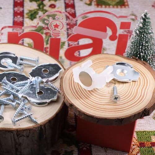 Image of Strong Magnetic Clips,Nickel-Plated Magnet Clips,Hang Hooks for Outdoor Christmas String Light /3m Light /Strip Light /C9 Holiday Lighting Sockets,Pack of 100