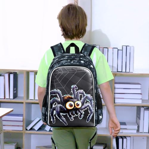 Image of CCJPX 3PCS Kids Backpack for Boys, 16 Inch Spider Water Resistant Preschool Bookbags, Cool Elementary Kindergarten School Backpacks and Lunch Box