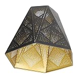Minkissy Metal E27 Lamp Shade Replacement Hollow- Out Star Shadow Light Cover Geometric Clip- On Lam