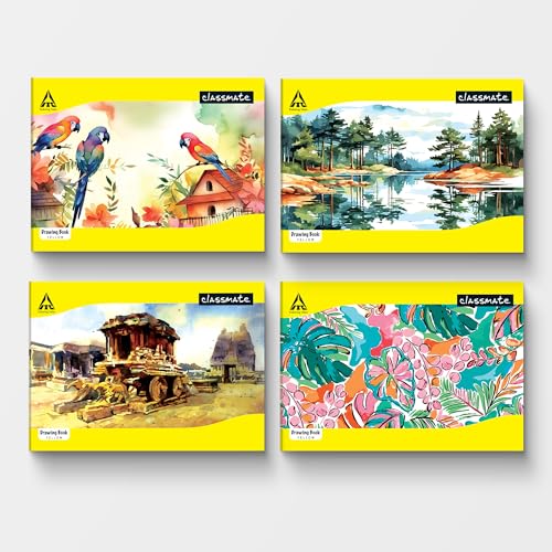 Image of Classmate Drawing Book - A4, Soft Cover - Pack of 12