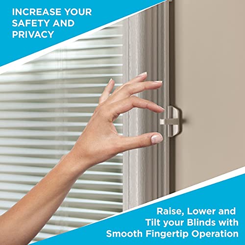 Odl Add On Blinds For Doors With Flush Frame - Outer Frame Measurement 25" X 66"- Home Improvement - Easy To Install, Use And Maintain - Innovative Window Shades Protected Behind Tempered Safety Glass #TOP3