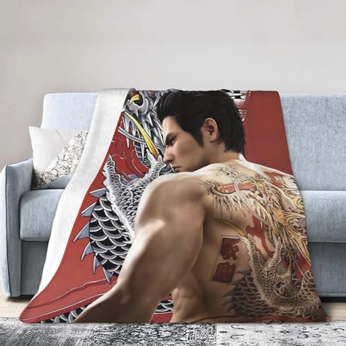 人気 龍が如く Yakuza (6) フランネル毛布 シングル ブランケットカバーブランケット ブランケット ぶらんけっと 掛け毛布 ひざ掛け 昼寝ブランケット ソファブランケット パーソナライズのサムネイル