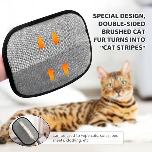 TOPZFL 2 Stück Tierhaarentferner Handschuh,Wiederverwendbare Haarentfernungshandschuh,2025 New Fell Magnet Handschuh,für Katzen & Hunde Reinigung,Haarentfernung.