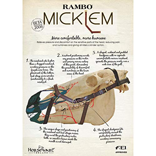 Rambo Micklem Competition Bridle SM Horse Havana