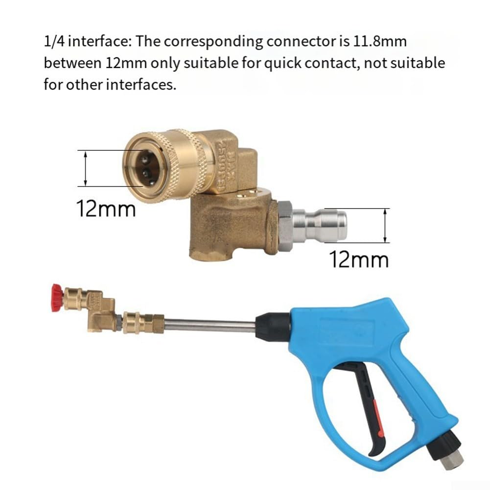 Adattatore Gomito Per Idropulitrice - Connettore Girevole 180° Per Pulizia Auto E Casa - Foto 6