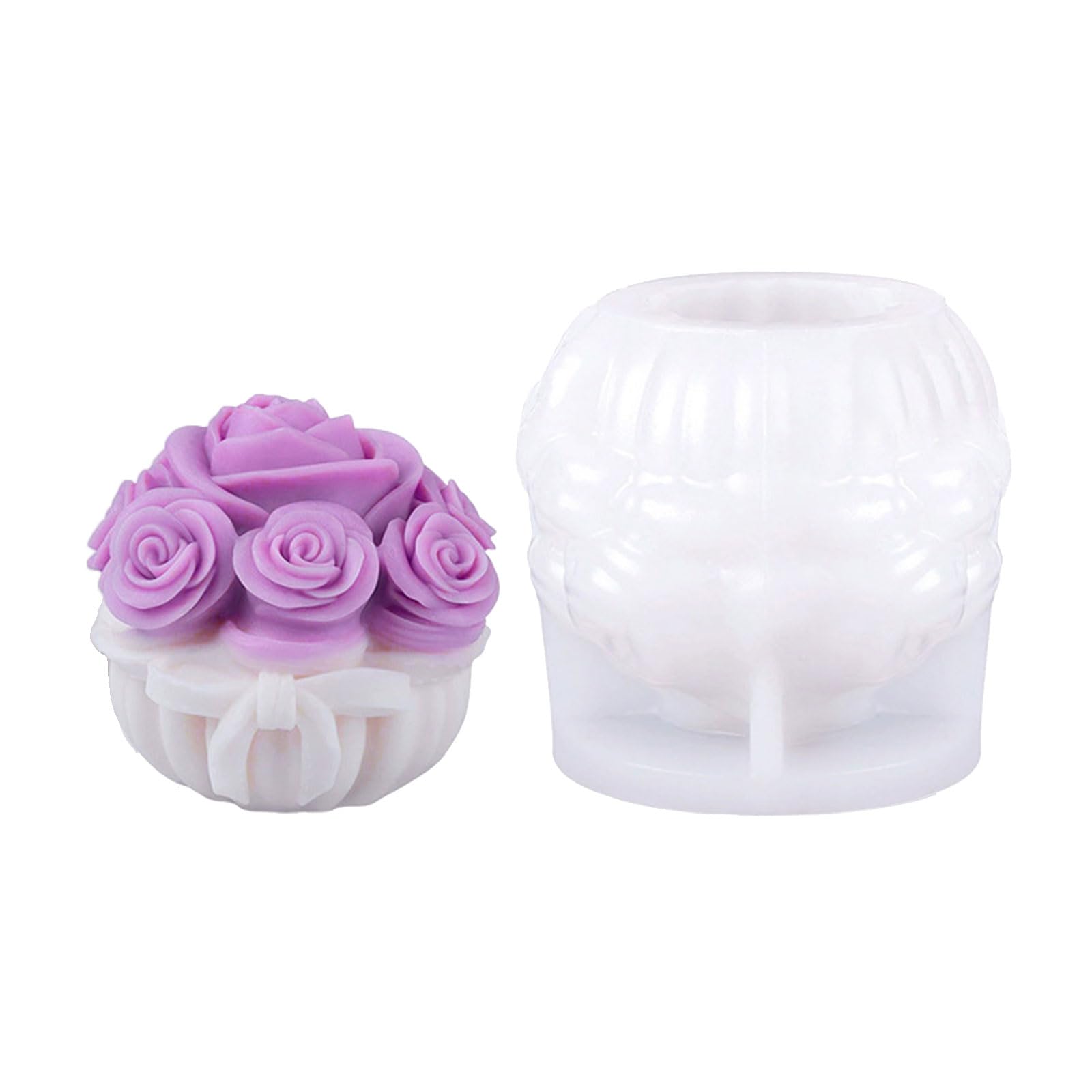 Woedpez Flowers Molds Silicone Plasters Casting Ornament Epoxy Resin Flowers