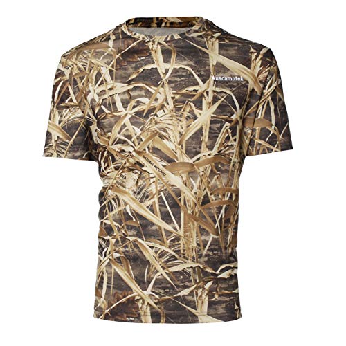 AUSCAMOTEK Crew Neck Short Sleeve Camo T-Shirt for Hunting