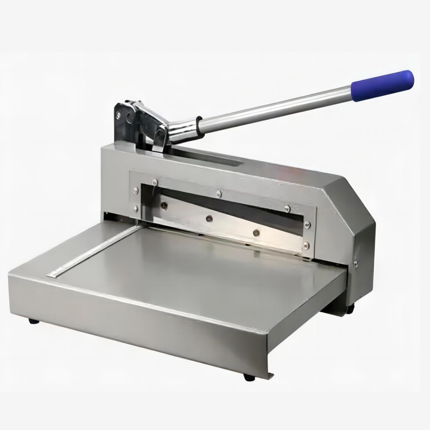 Guillotine Sheet Metal Cutter, Heavy Duty Metal Plate Cutter Tool, Manual Metal Cutting Shear Machine for Steel Aluminum Copper Sheet PCB Board 12.4” Cutting Width 0.08” Max Cutting Thickness