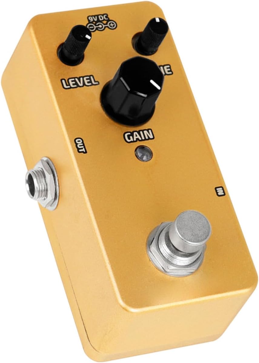 -metal Guitar Effects Pedal Mini Delay Pedal for Electric Guitar Analog Delay Guitar Pedal Gold Ergonomic Design Easy to Adjust Tone for Live Performance image 4