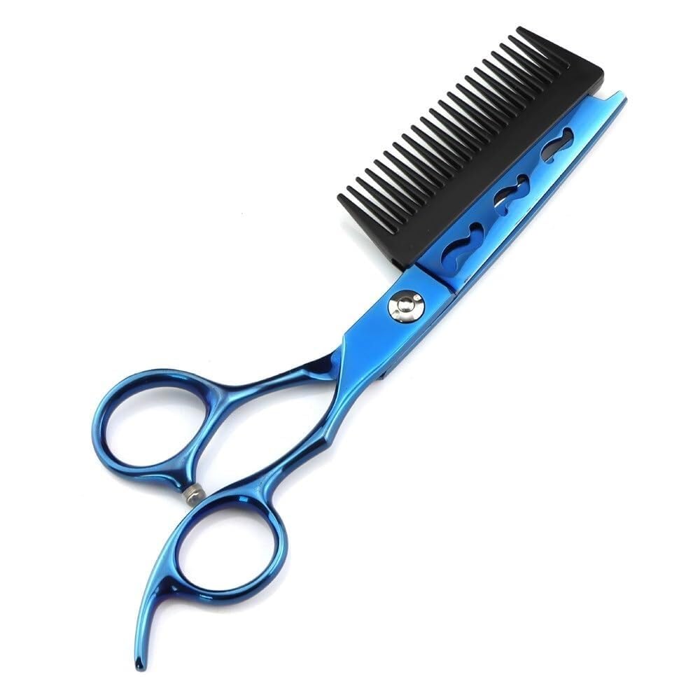 Forbici da taglio per capelli professionali da 6 pollici - Forbici da barbiere in acciaio JP440c con pettine per un taglio di precisione dei capelli