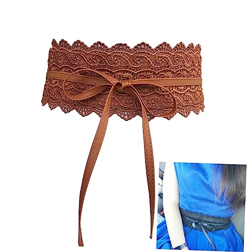Halloween Lace Corset Belt for Women - Elegant Wide Cinch Waist Belt for Skirts and Costumes - Perfect Accessory for Parties and Special Occasions Stylish in Color3