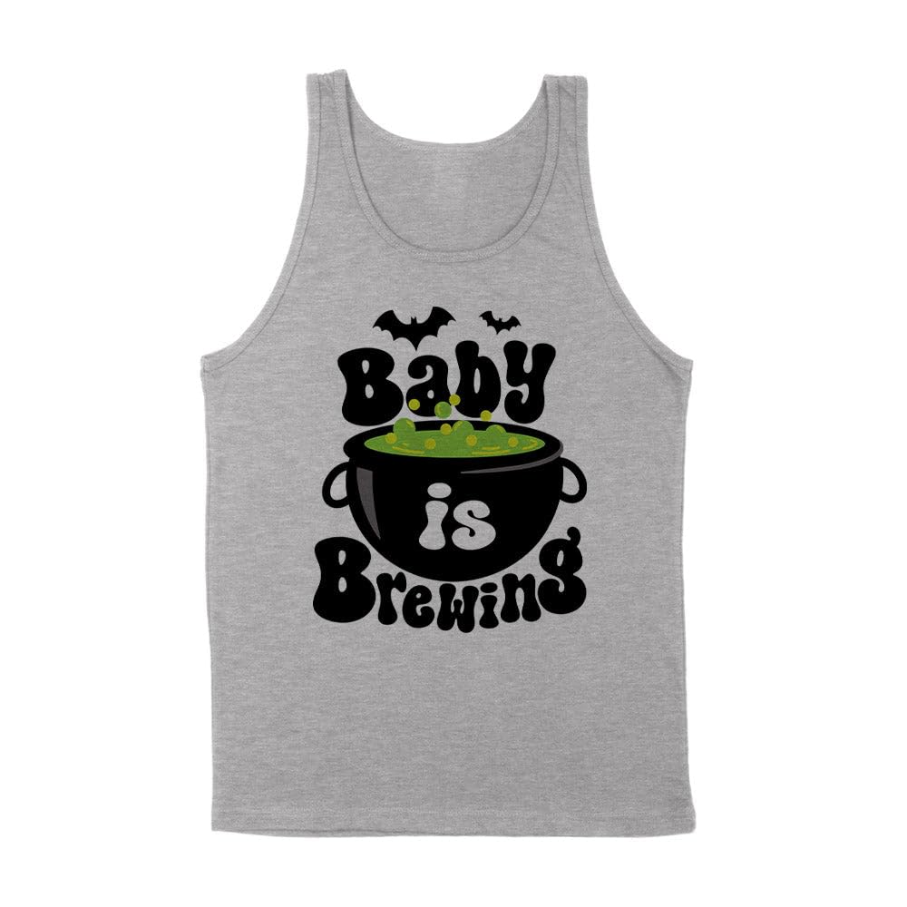 Baby is Brewing Tank Top Unisex Large Grey