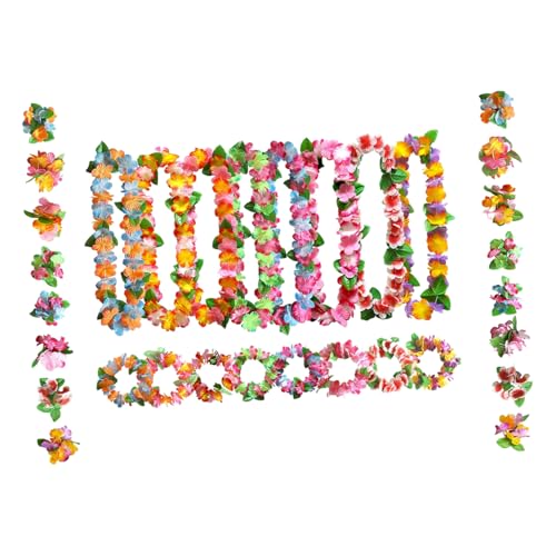 Guirlandes D’Hawaï en tissu : accessoires de déguisement pour carnaval et fête
