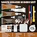 WYCOON Brown Leather Repair Kit for Furniture, Leather Couch Repair Kit for Car Interior, Sofa, Car Seats and Purse with Super Easy Instructions, Restores Faux, Artificial, Genuine Pleather