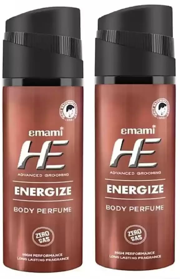 Image of HE Energize Body Perfume for Men | Long Lasting |120ml | Pack of 2