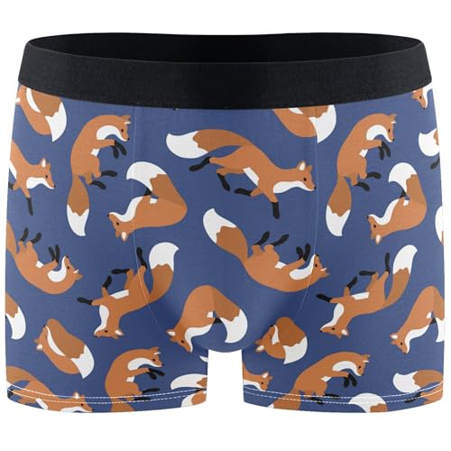 visesunny Mens Boxer Briefs Underwear Flyless Anti-Chafing Moisture Wicking Funny Underpants